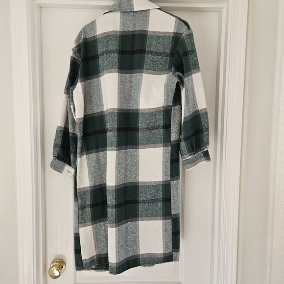 Shein Flannel Long Shacket S - Picture 6 of 9